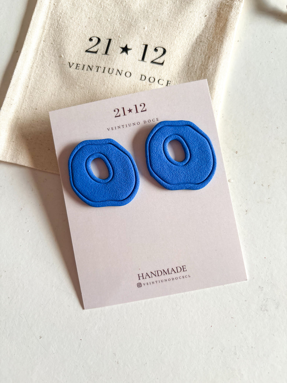 Aros Antonia Azul Cobalto
