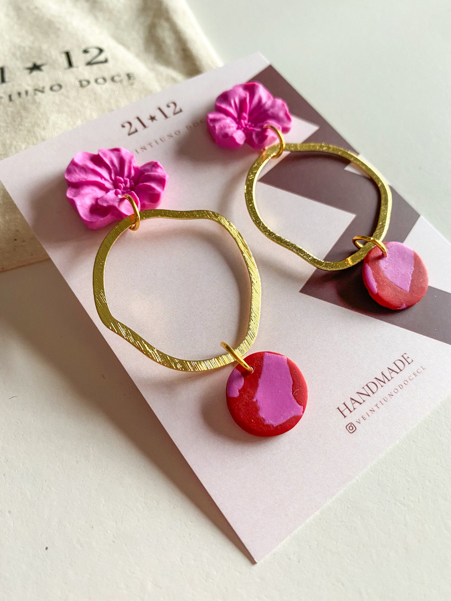 Aros Maca Rosado