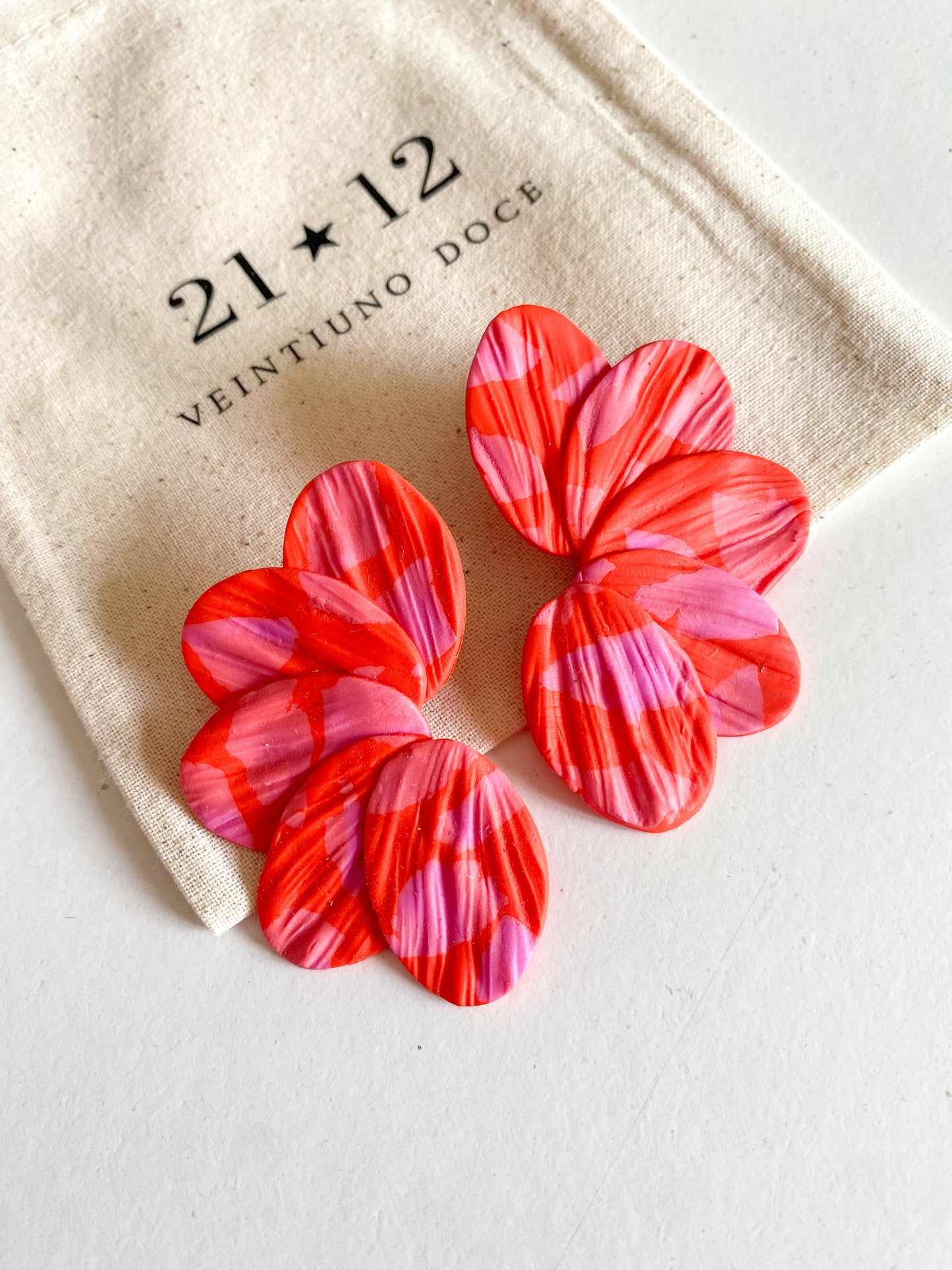 Aros Paula Naranjo/Rosado