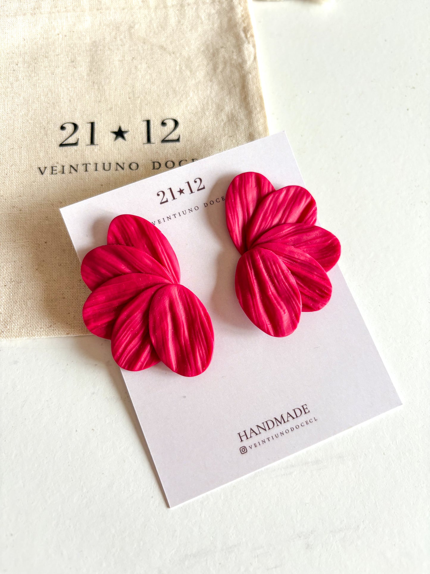 Aros Paula Fucsia Oscuro
