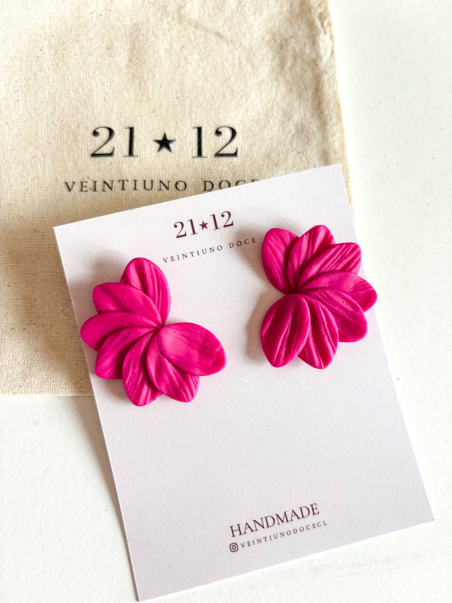 Aros Josefa Fucsia