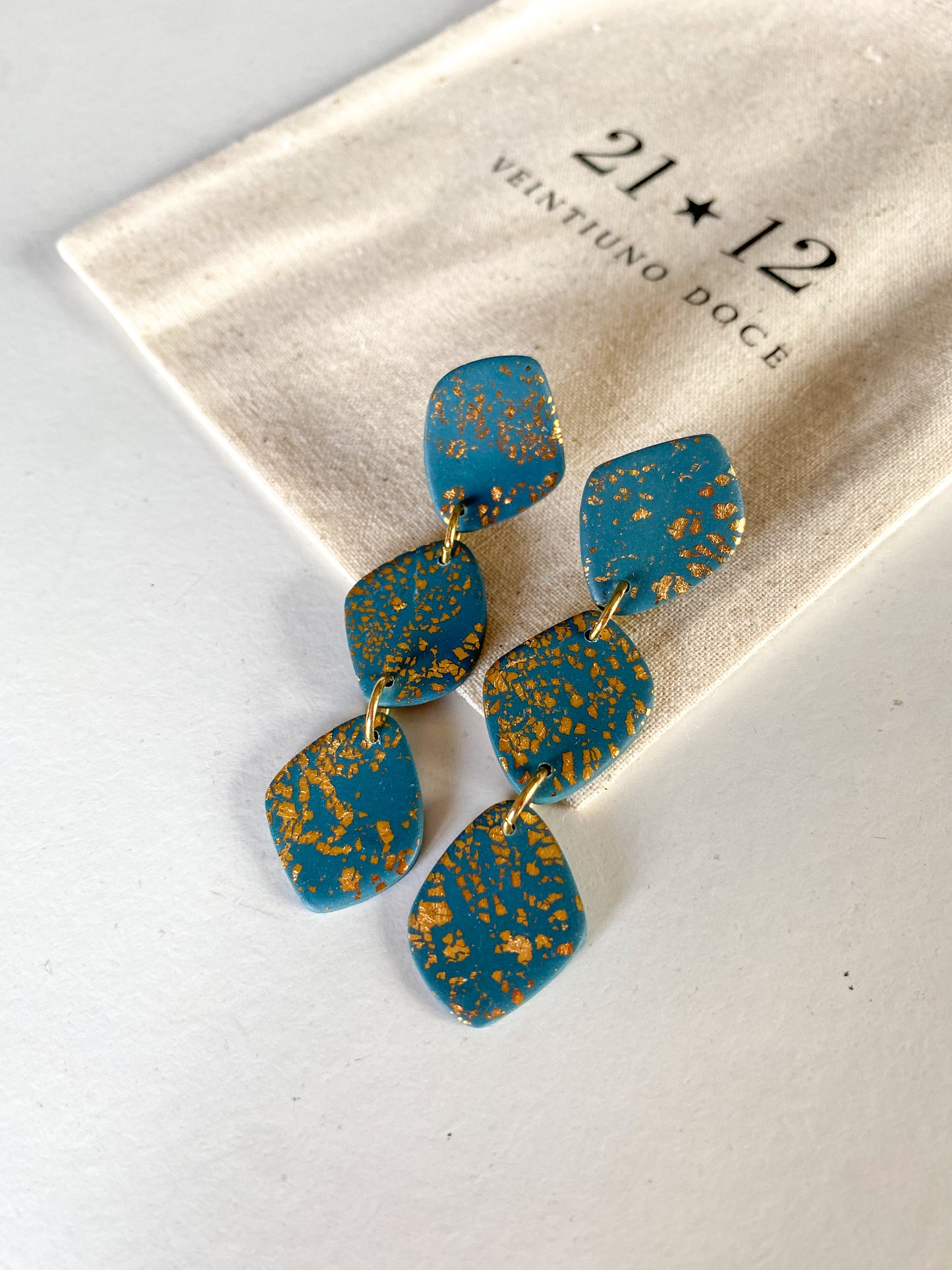 Aros Riad Azul Petróleo/ Dorado