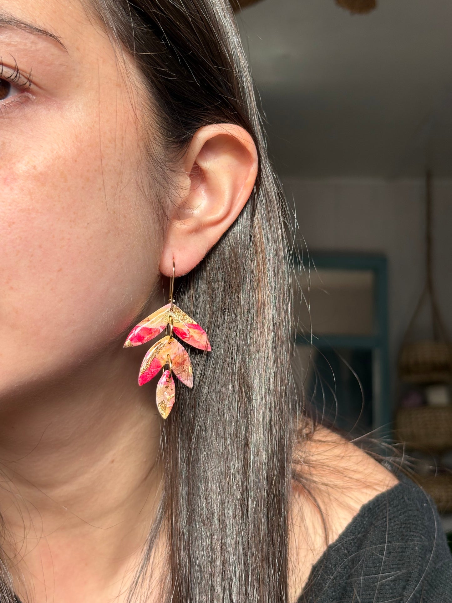 Aros Egeo Gancho Fucsia