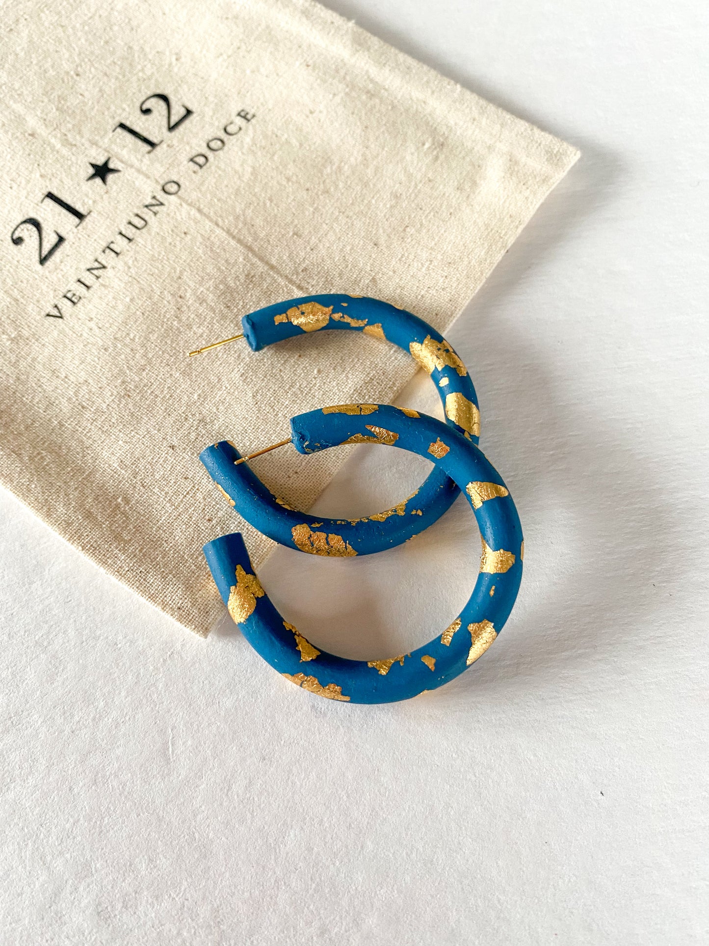 Aros Argollas Boke Azul