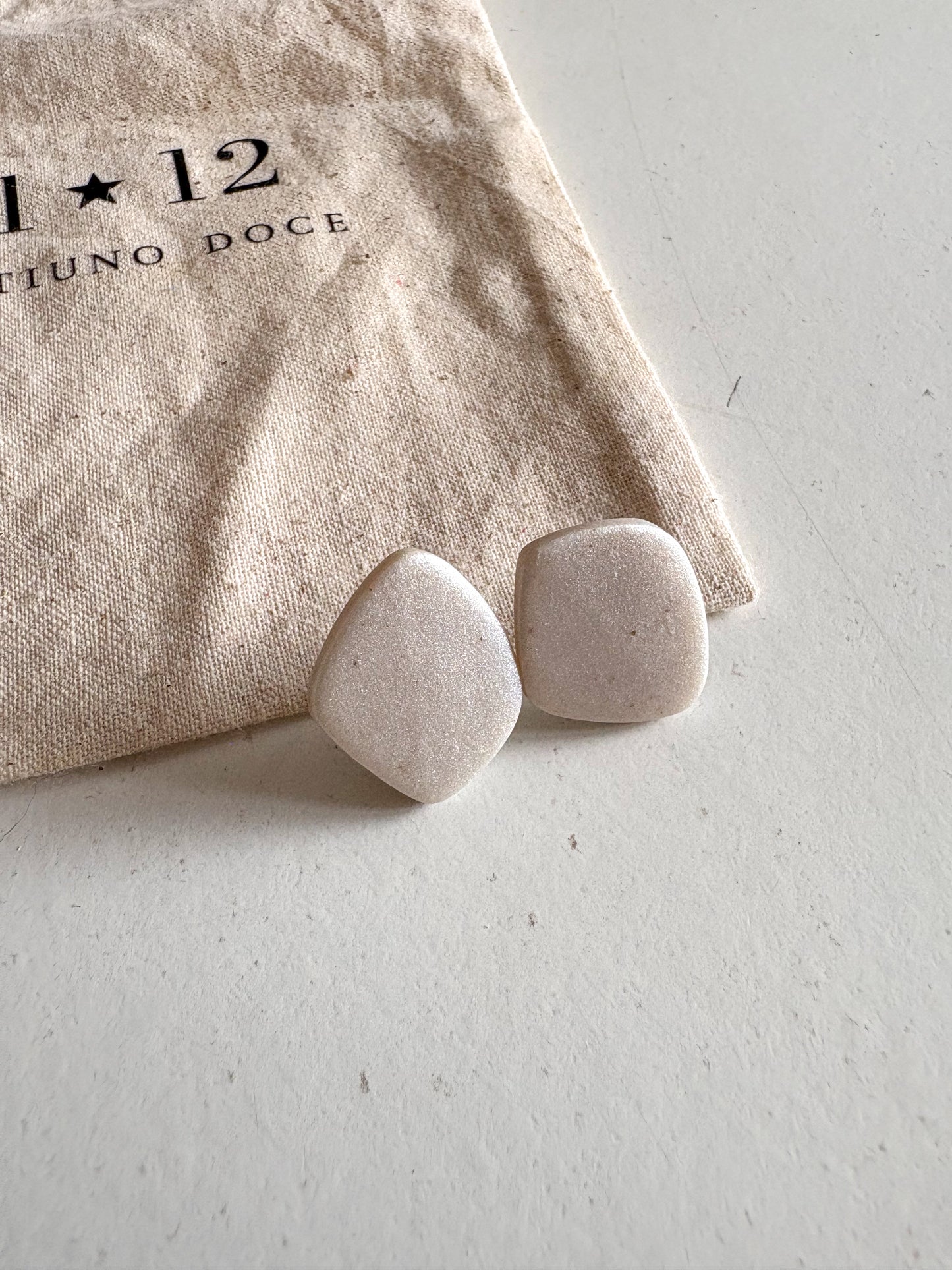 Aros Brela Blanco Perlado