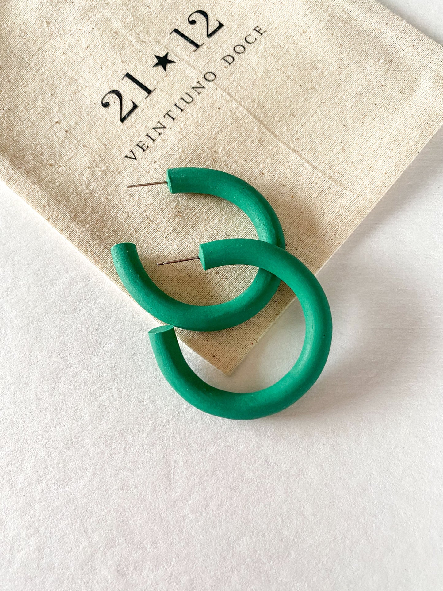 Aros Argollas Boke Verde