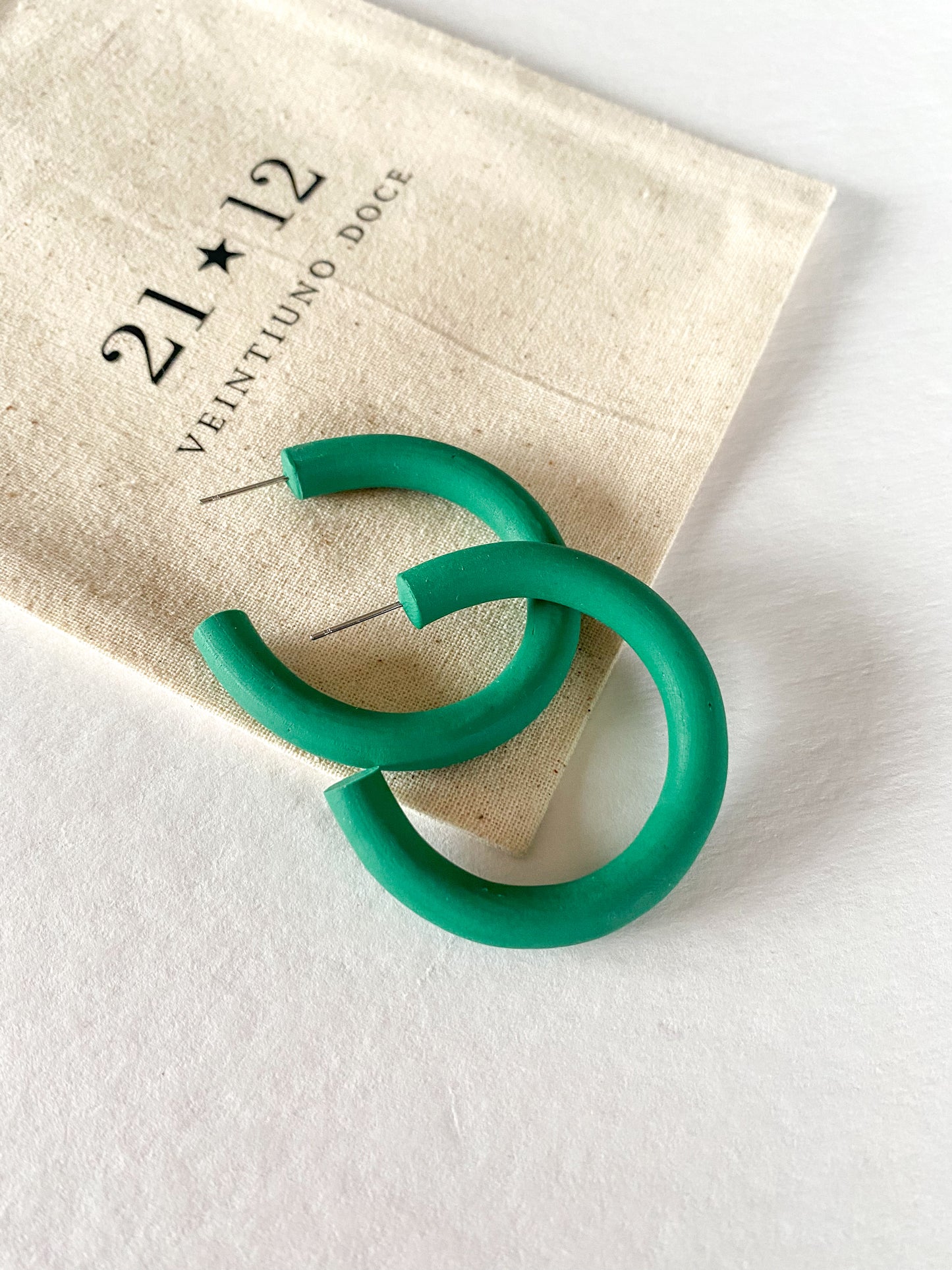 Aros Argollas Boke Verde