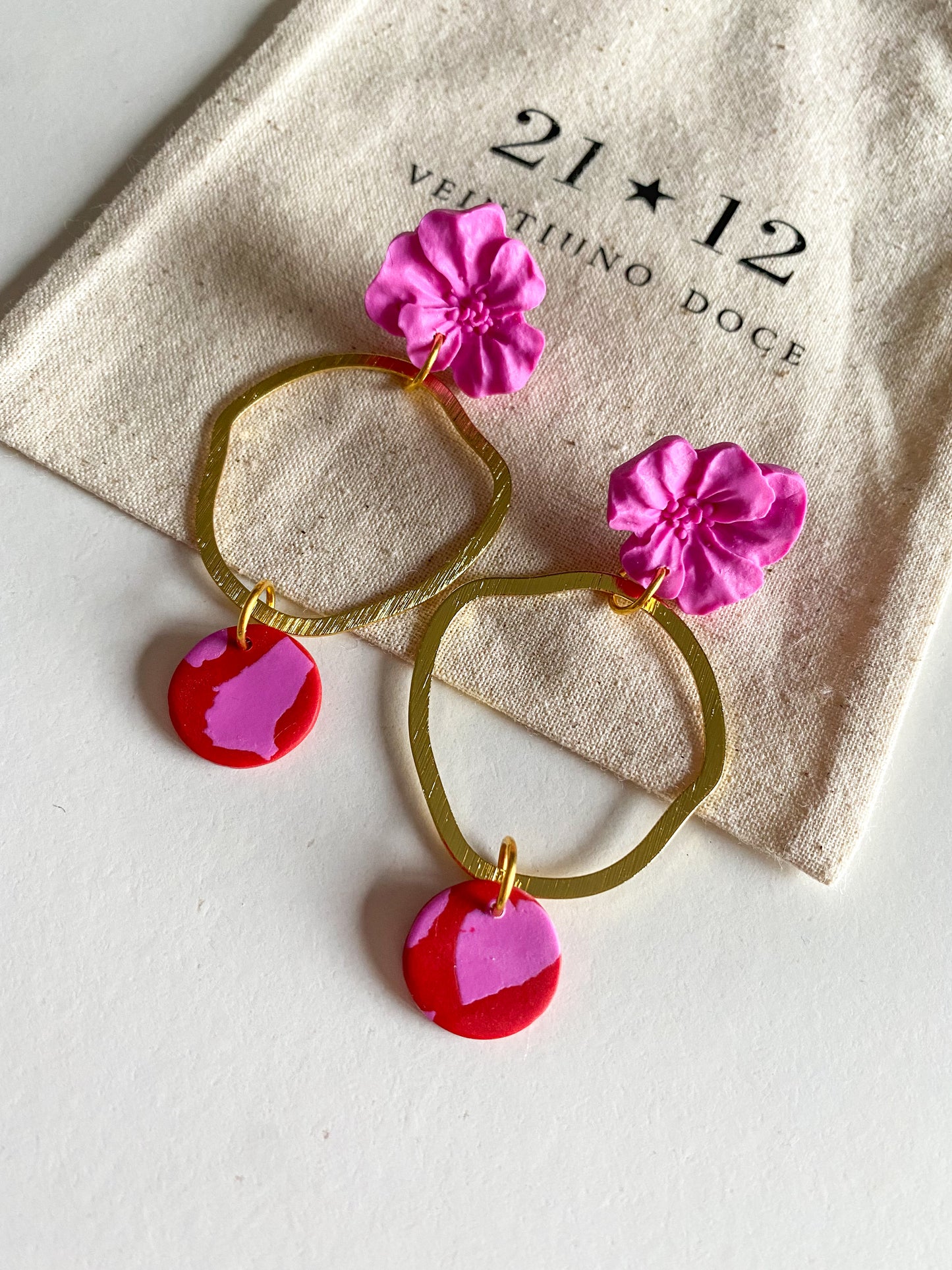 Aros Maca Rosado