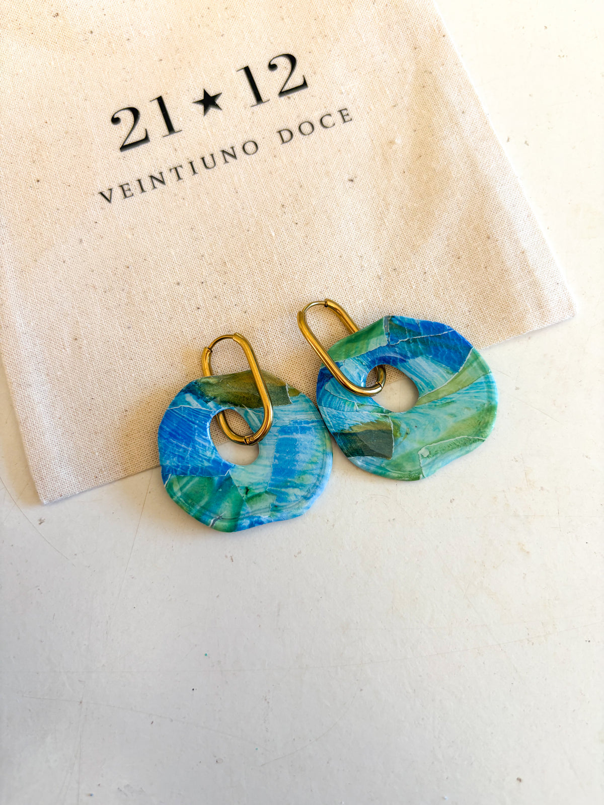 Aros Antonia Argolla Azul