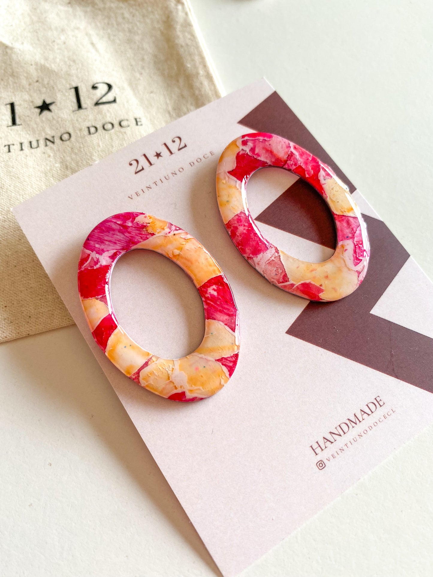 Aros Tamanique Fucsia