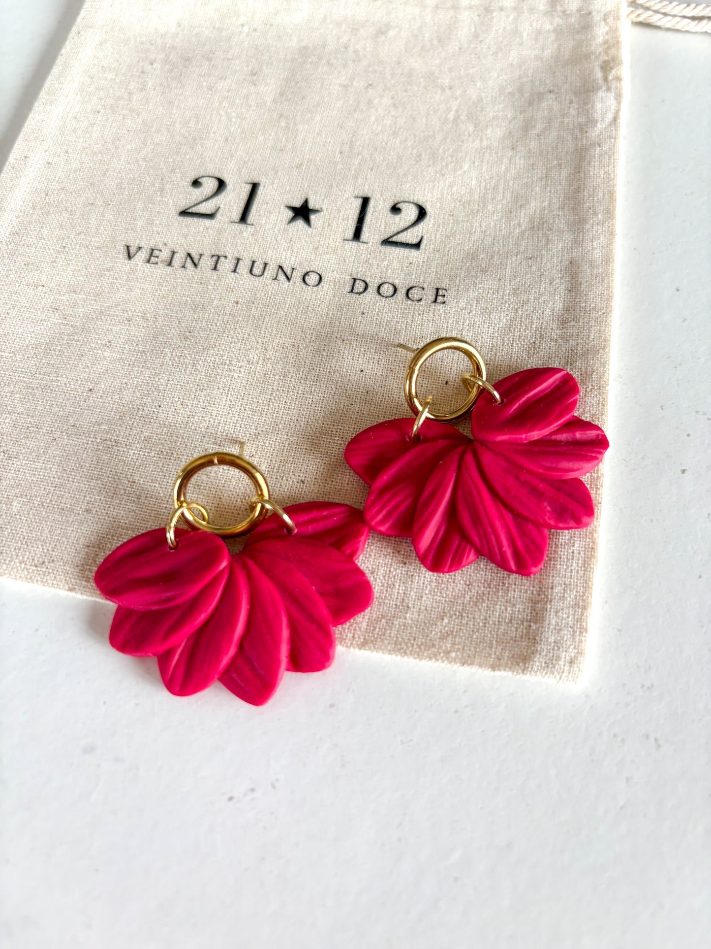 Aros Doha Fucsia Oscuro