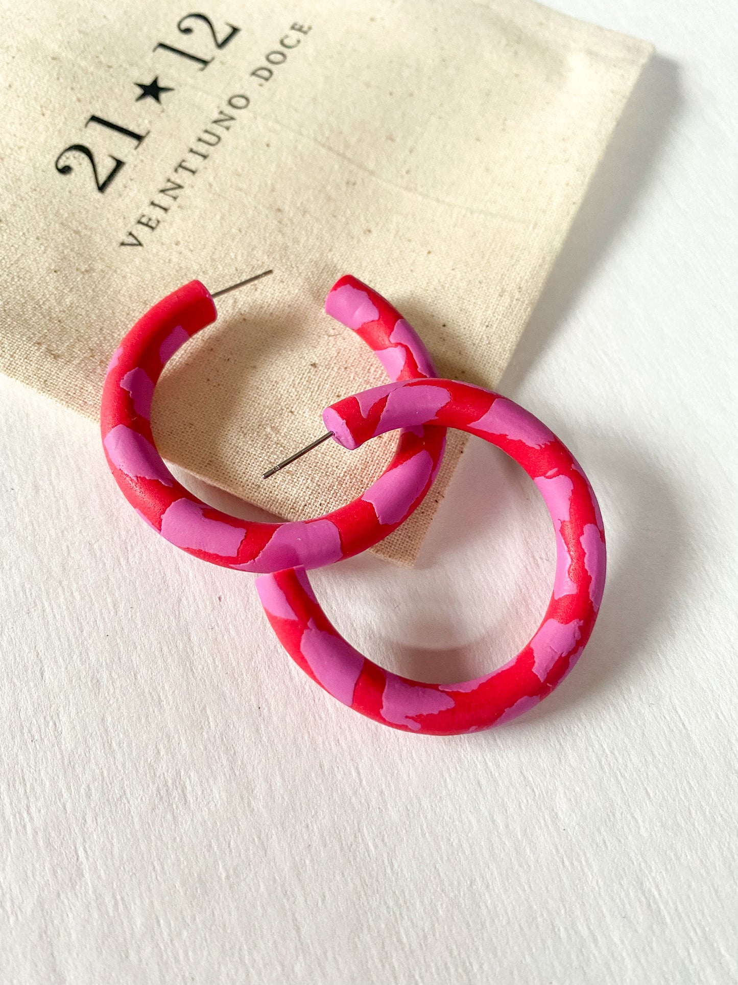 Aros Argollas Boke Rosado