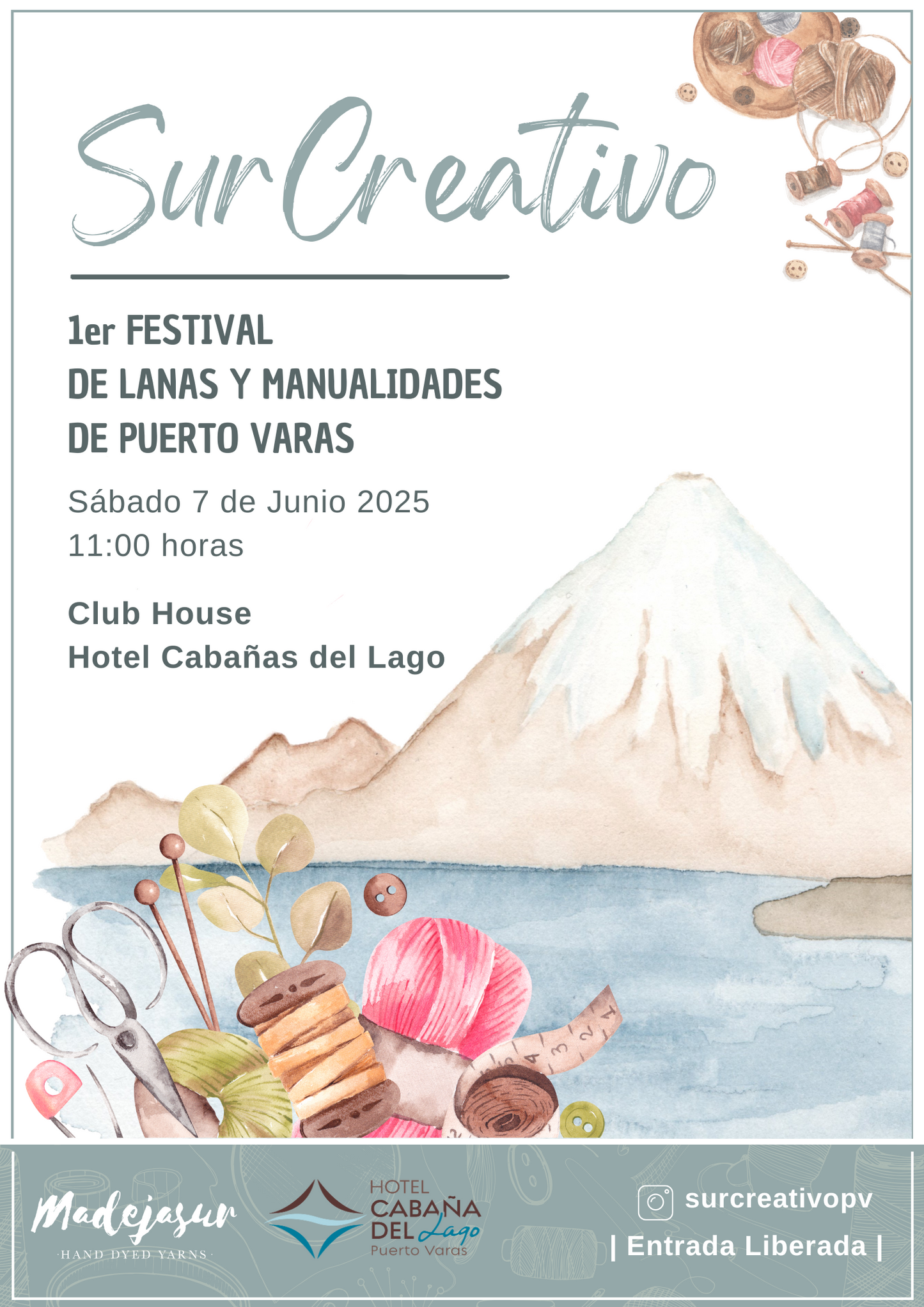 Taller Arcilla Polimerica Inicial / Festival Sur Creativo - Sábado 07 de Junio