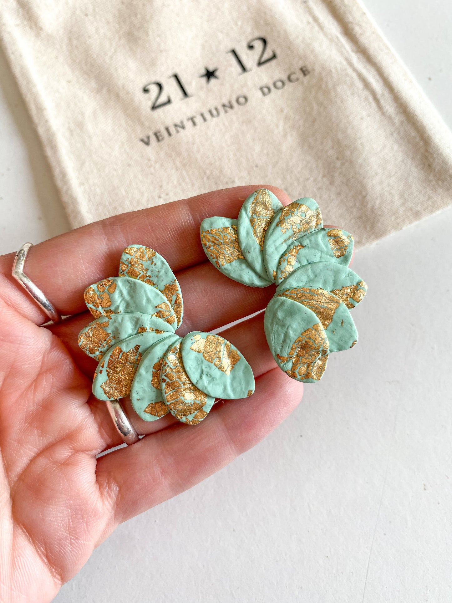 Aros Josefa Turquesa / Dorado