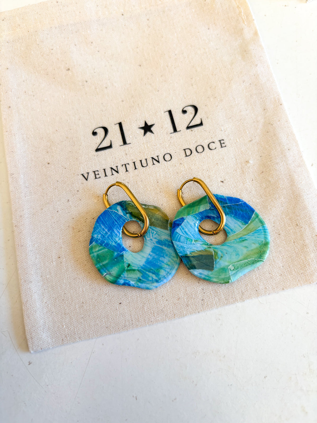 Aros Antonia Argolla Azul