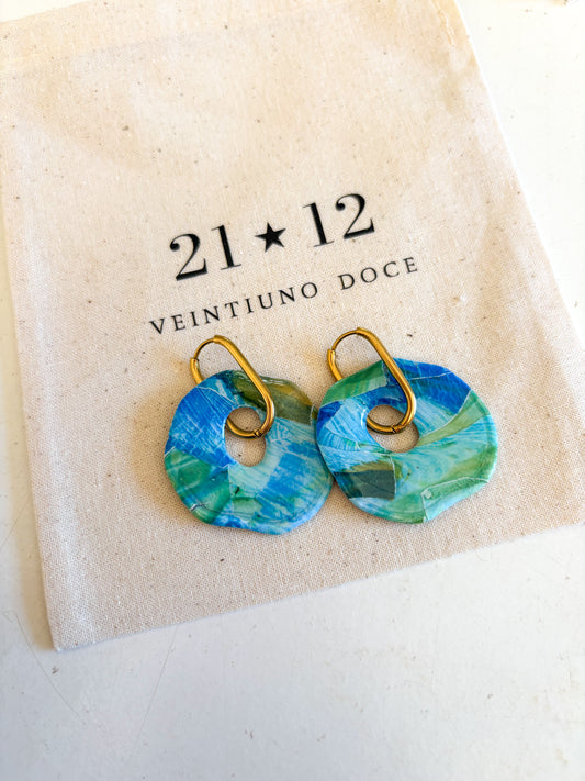 Aros Antonia Argolla Azul