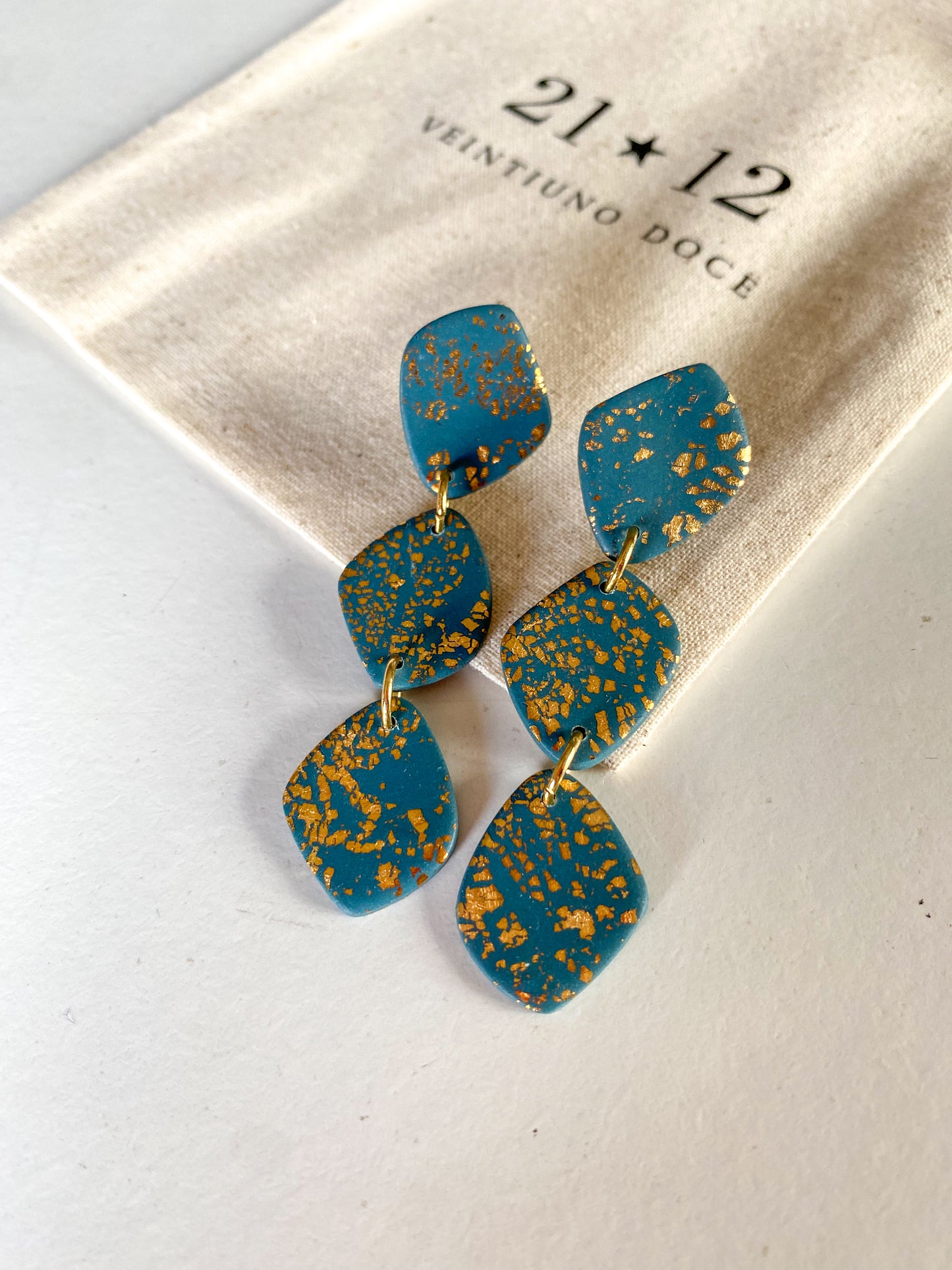 Aros Riad Azul Petróleo/ Dorado