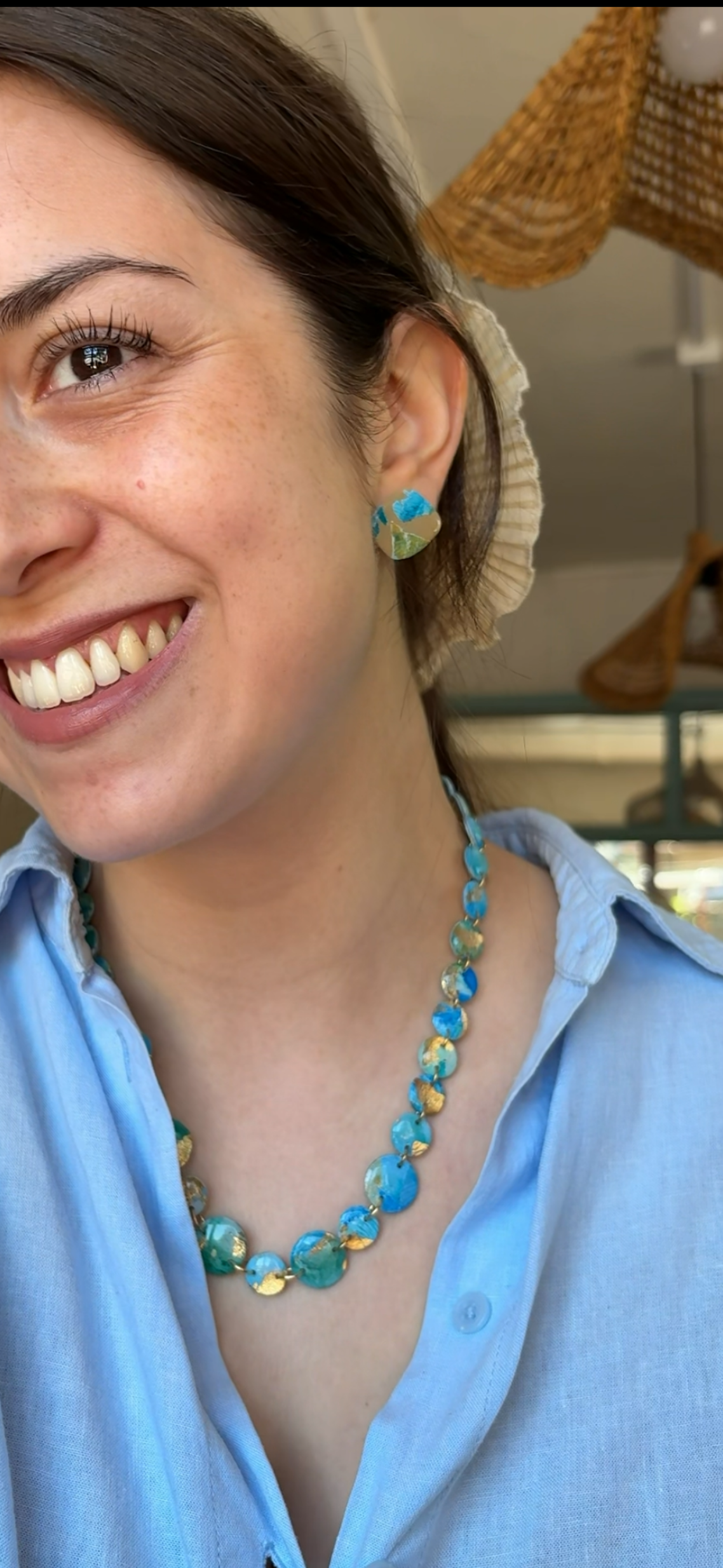 Collar Geo Azul