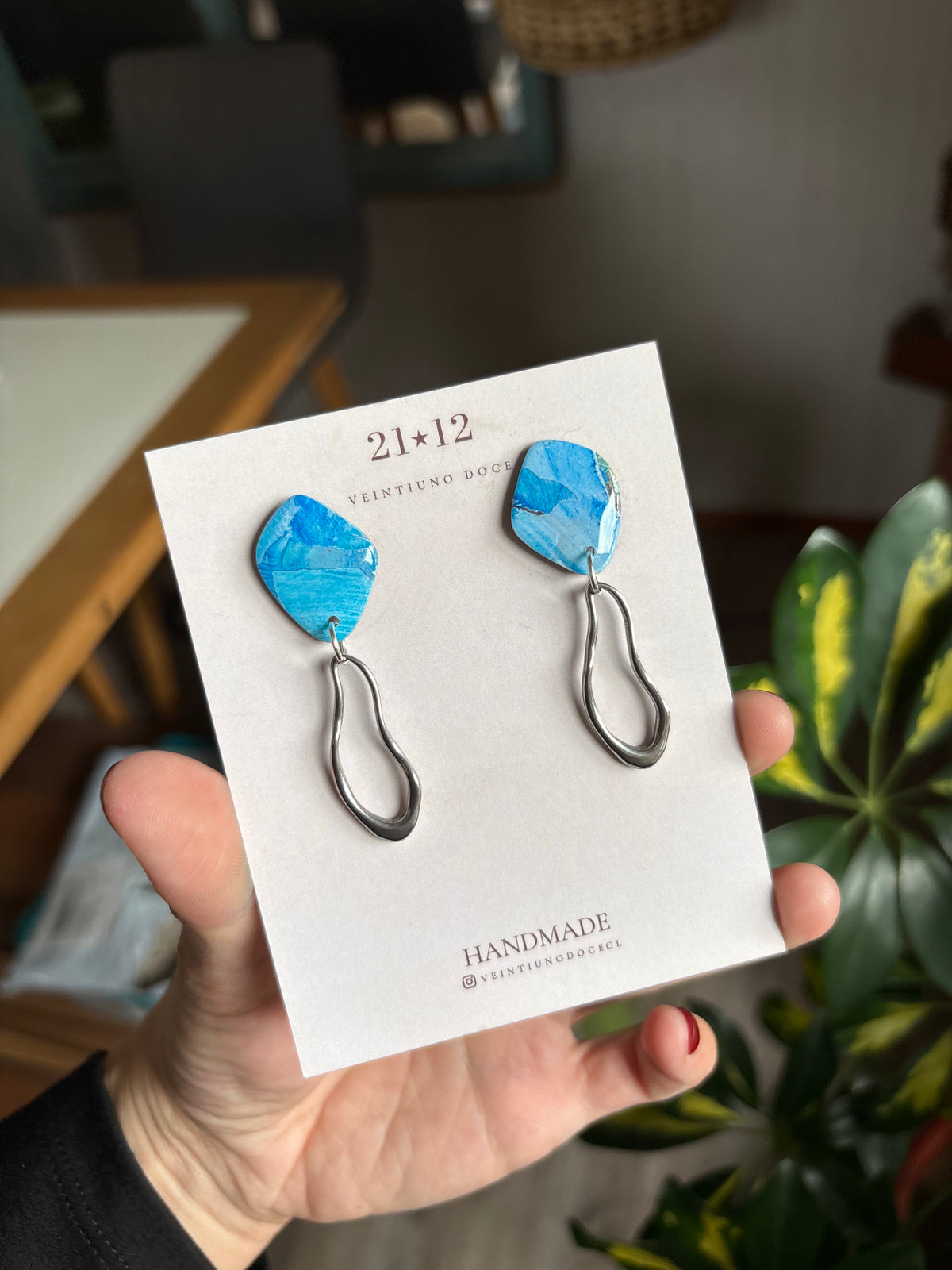 Aros Nin Azul/ Plateado