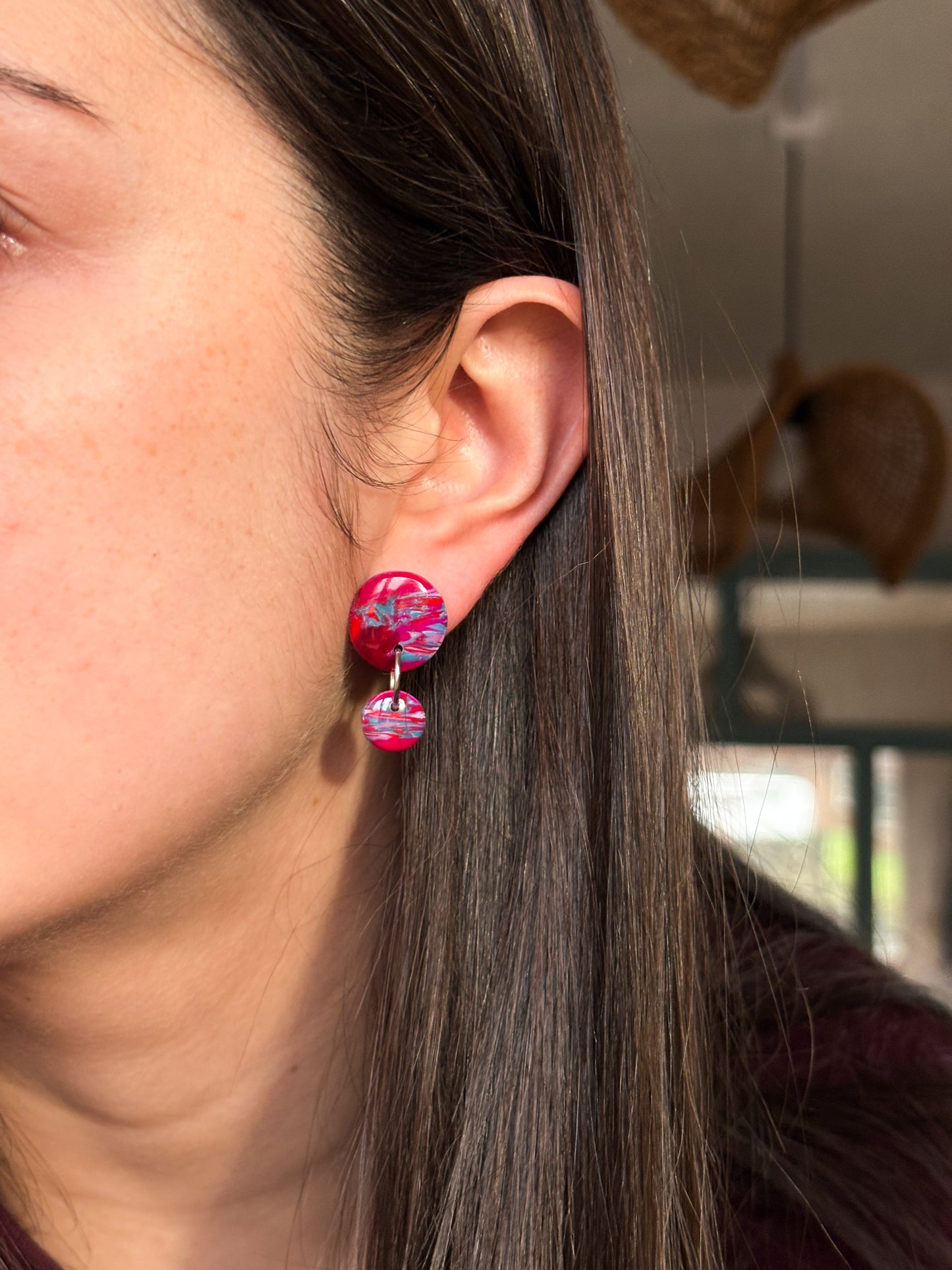 Aros Lugo Fucsia