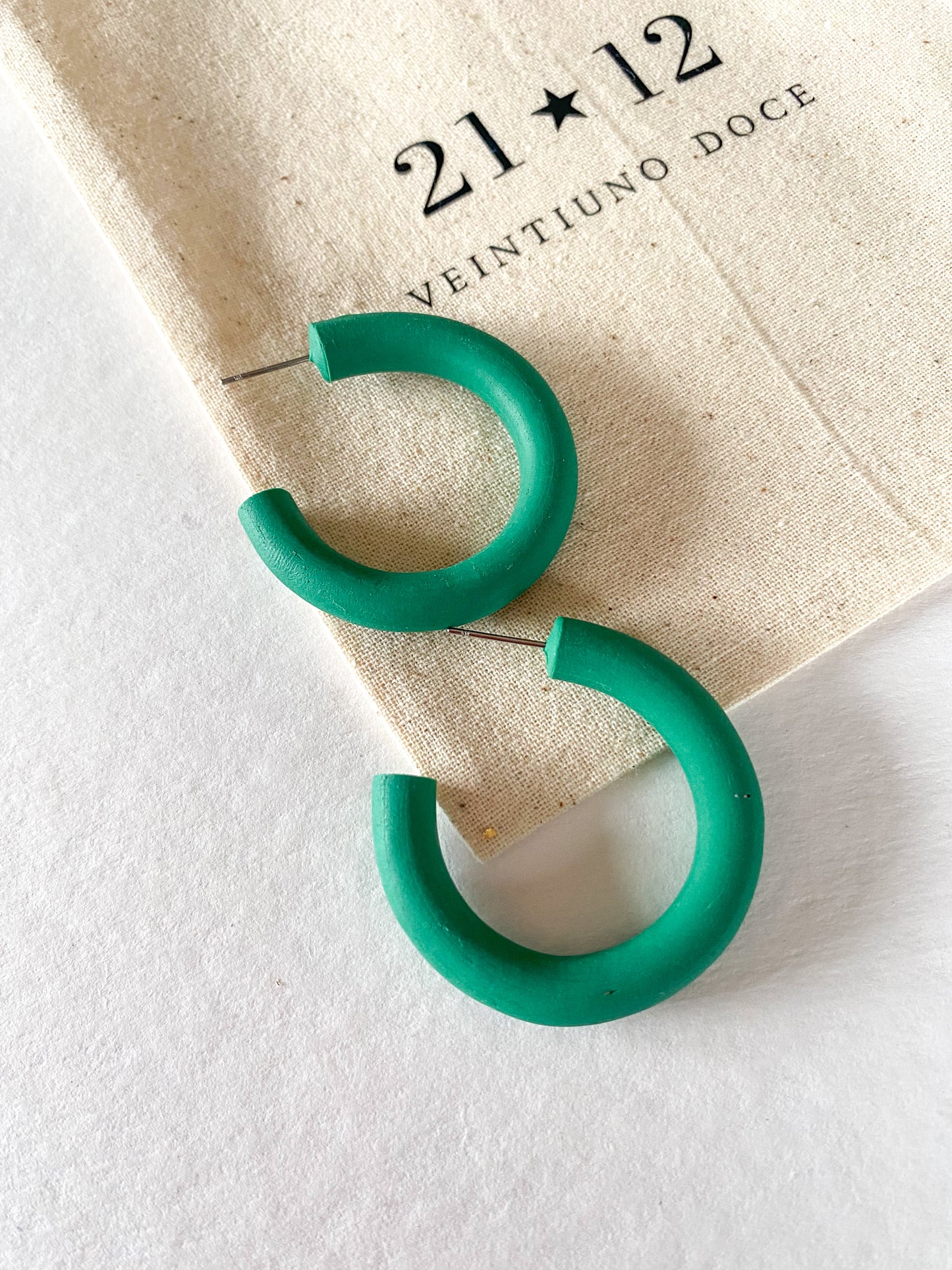 Aros Argollas Labe Verde