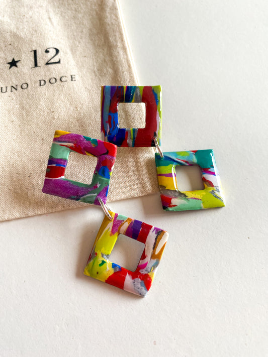 Aros Cuadrados colores