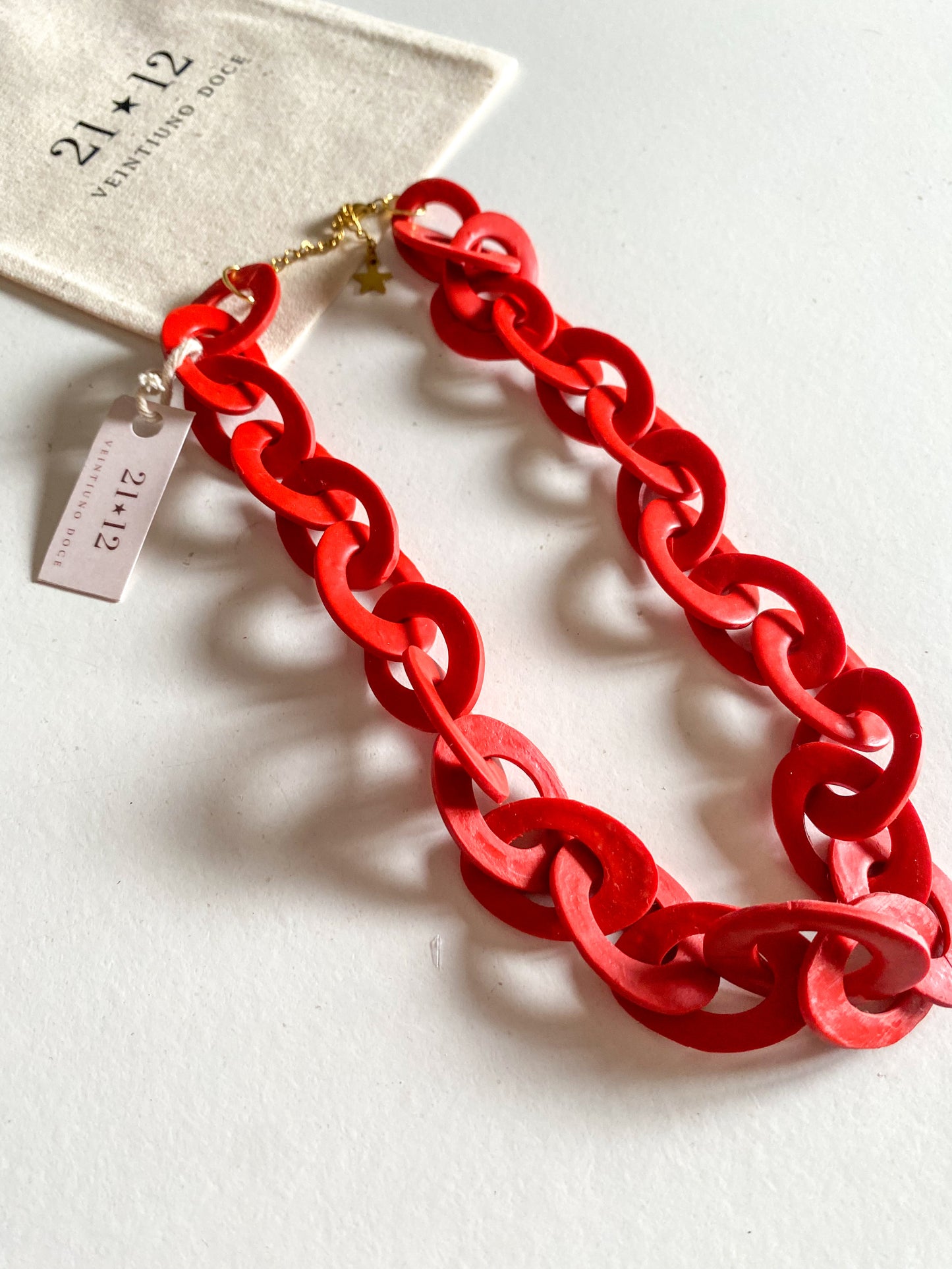 Collar Cadena Rojo
