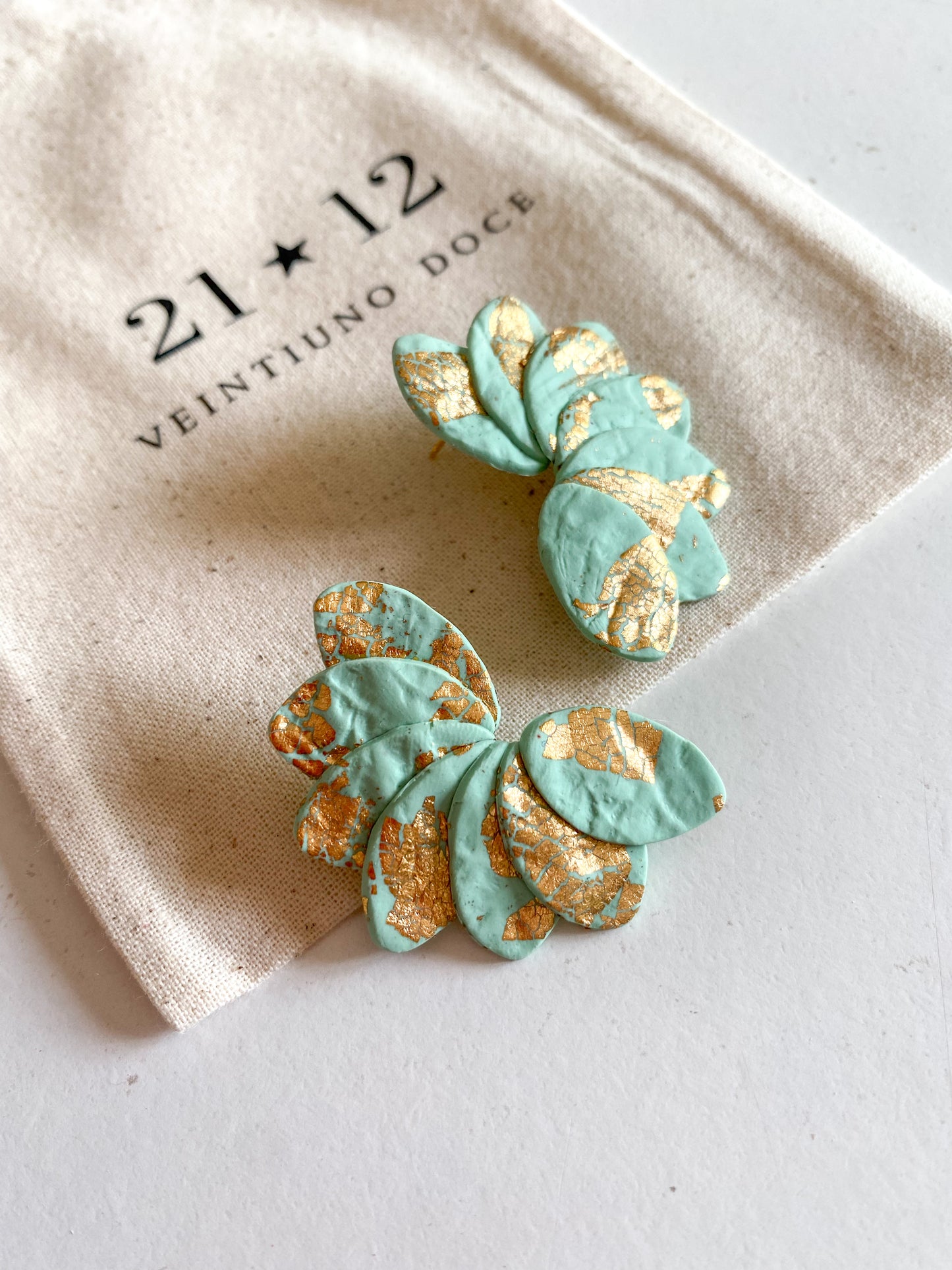 Aros Josefa Turquesa / Dorado