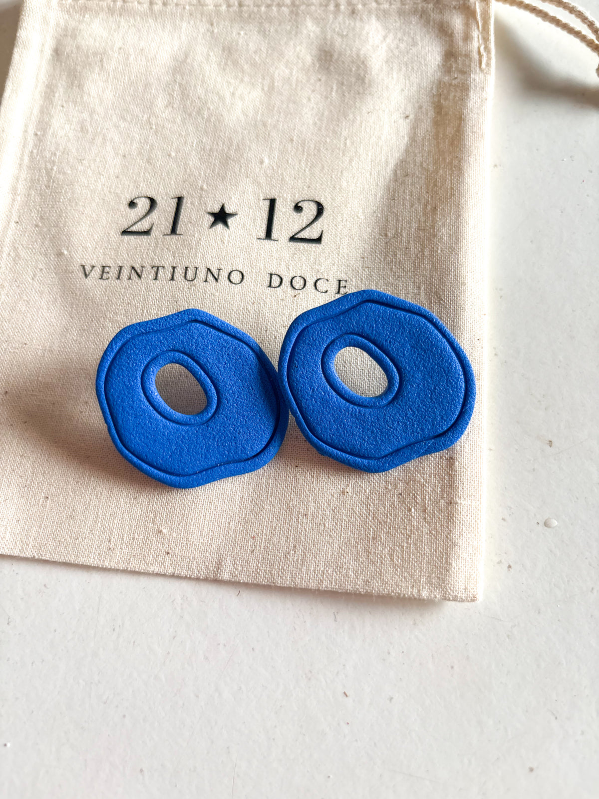 Aros Antonia Azul Cobalto