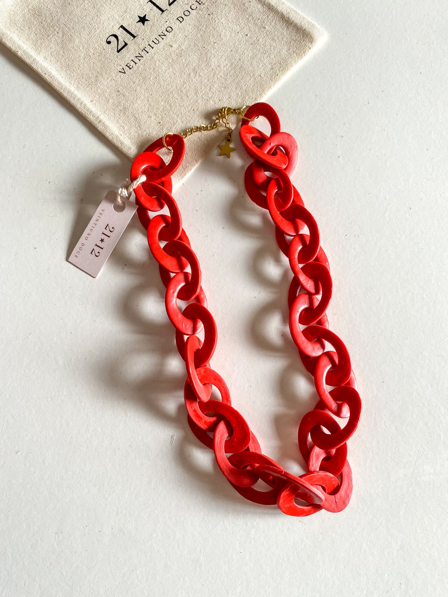 Collar Cadena Rojo