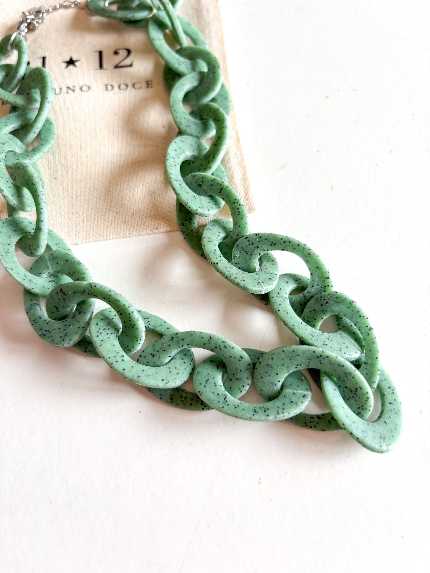 Collar cadena turquesa granito