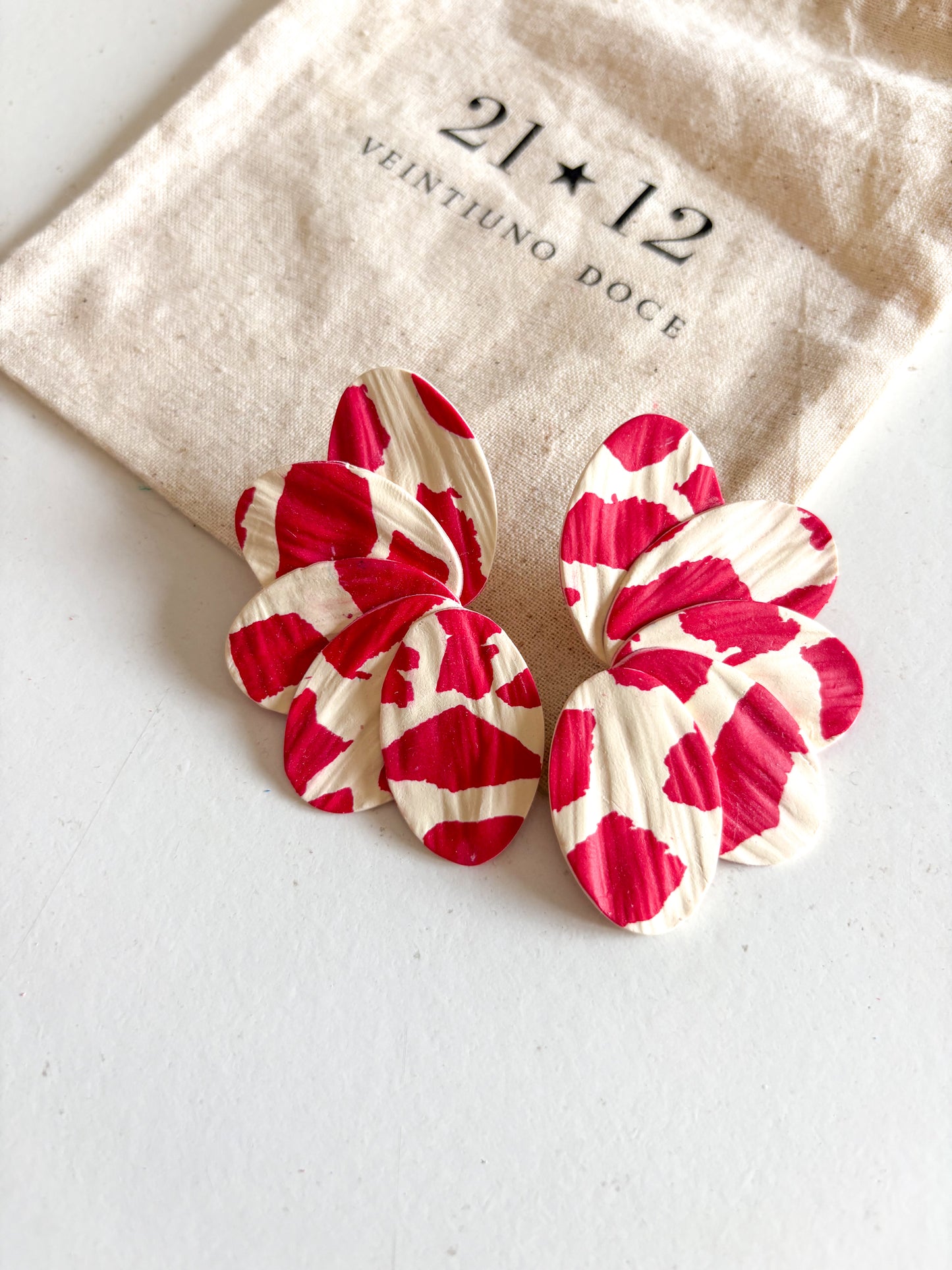 Aros Paula Marfil / Cereza