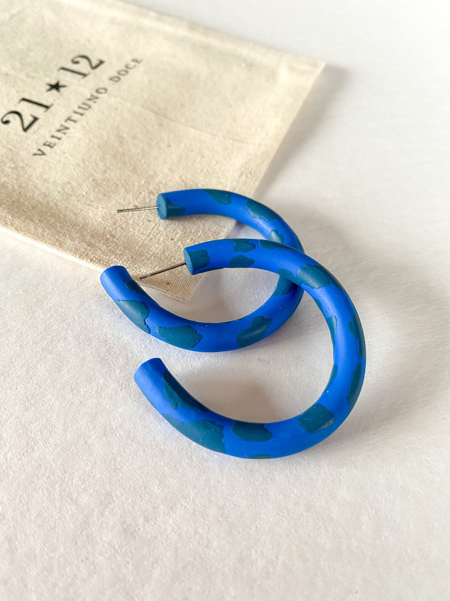 Aros Argollas Boke Azul