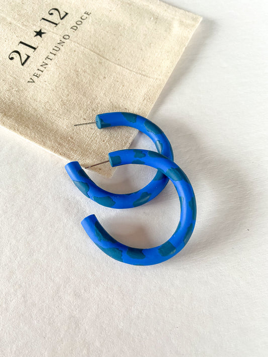 Aros Argollas Boke Azul