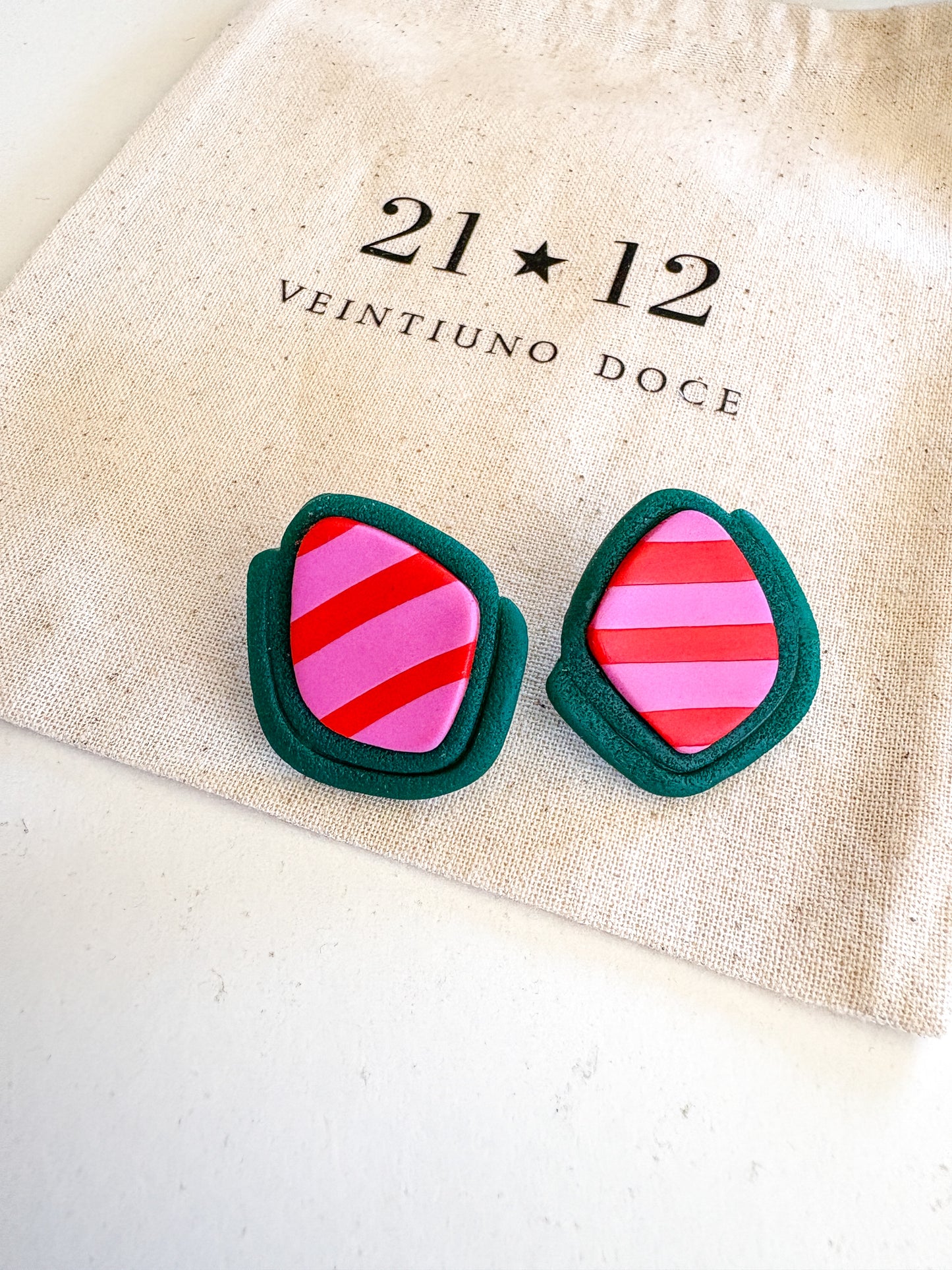 Aros Maida Rayas Verde