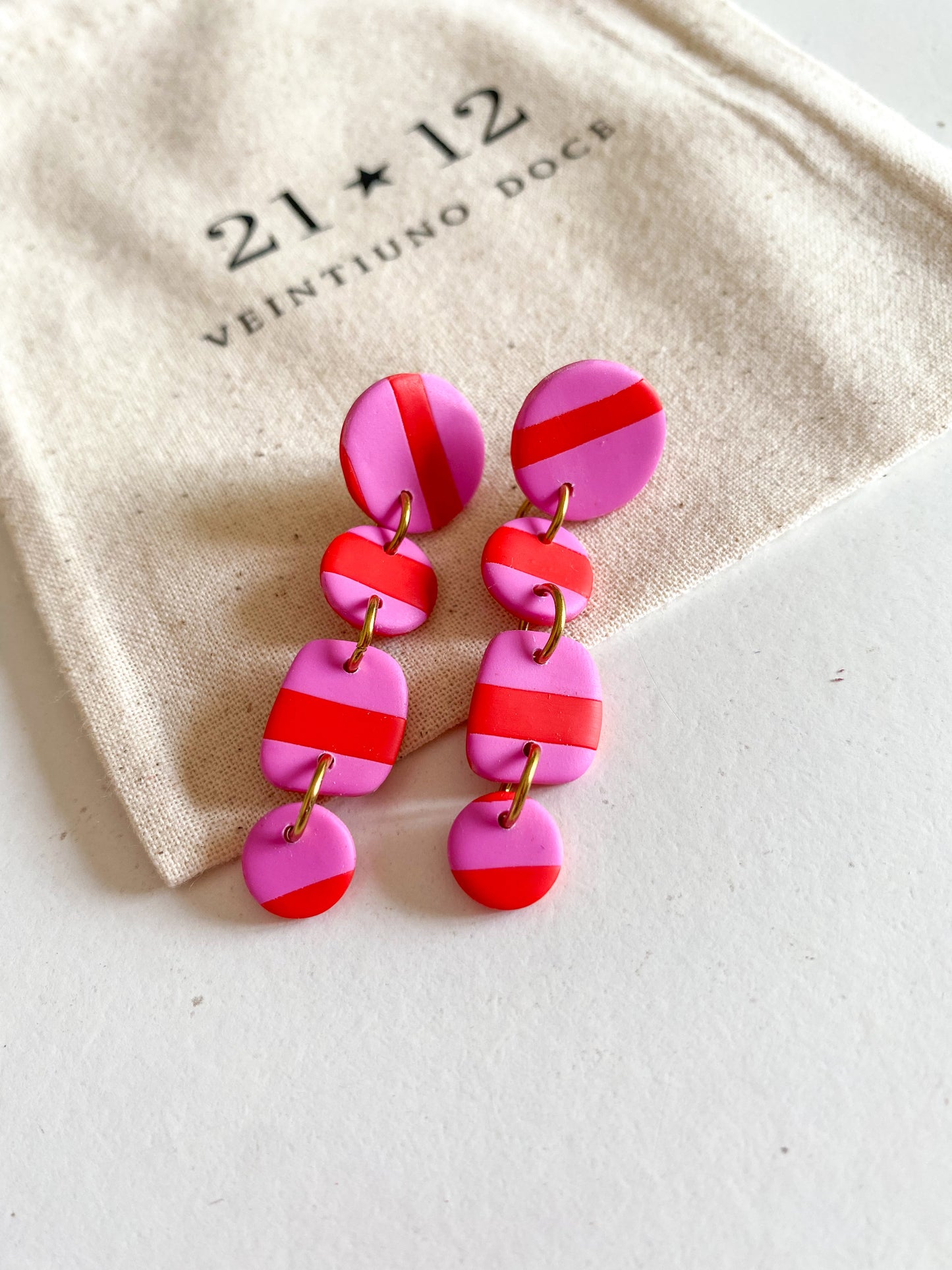 Aros Mai Rojo/Rosado