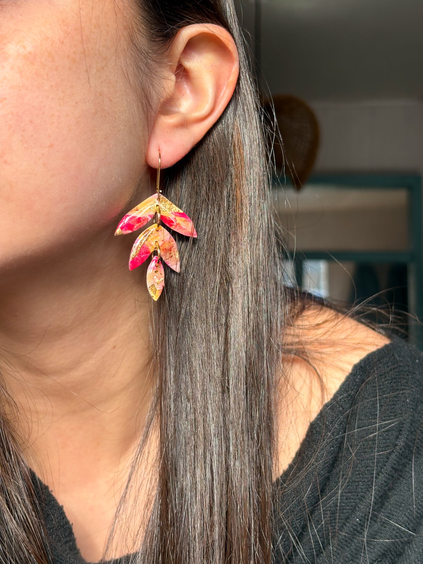 Aros Egeo Gancho Fucsia