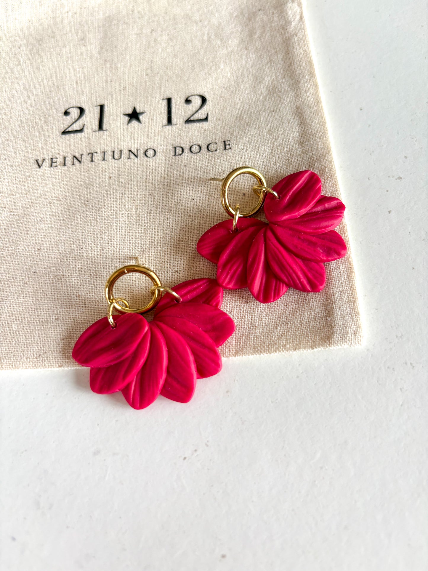 Aros Doha Fucsia Oscuro
