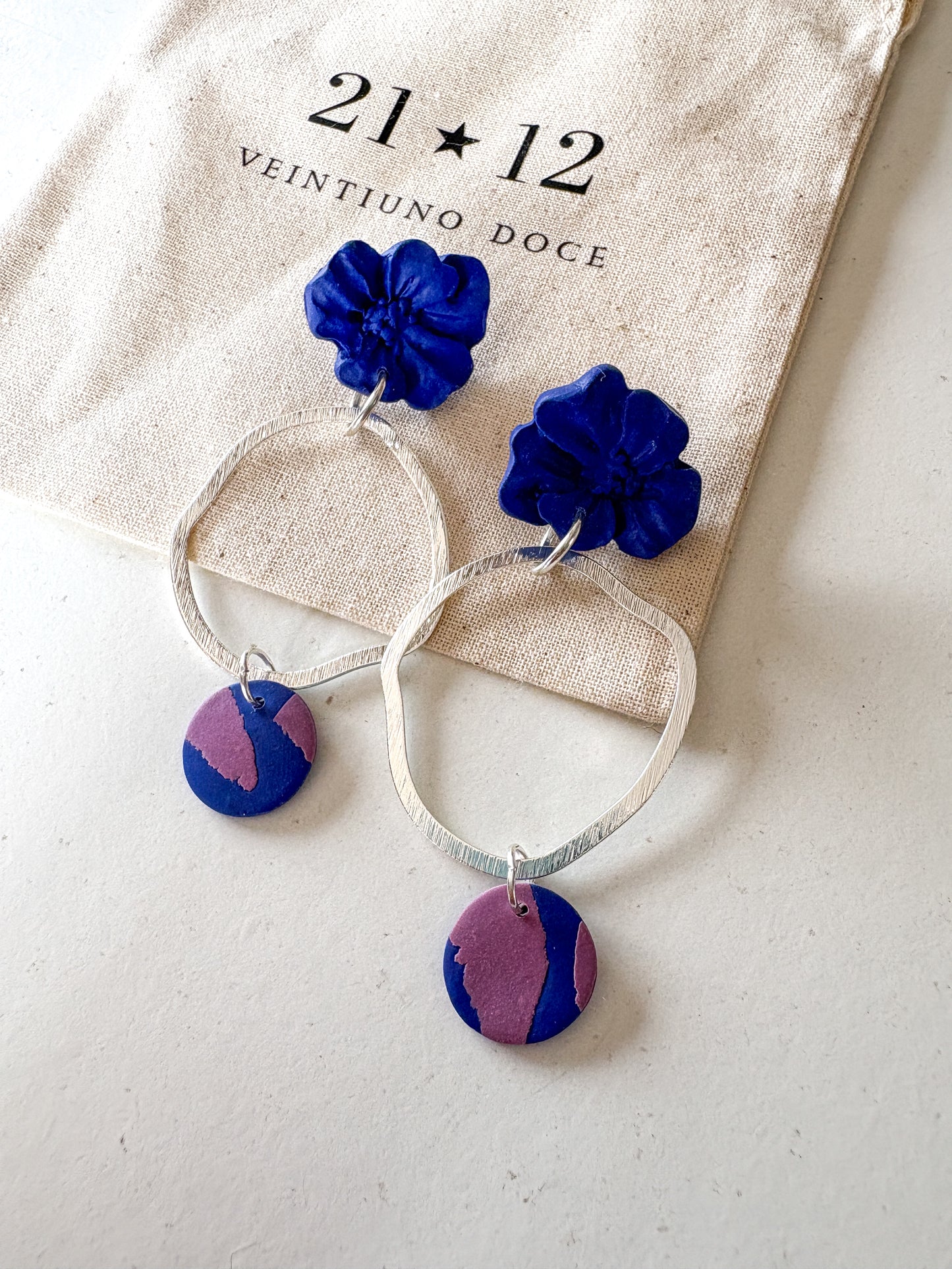 Aros Maca Morado Oscuro
