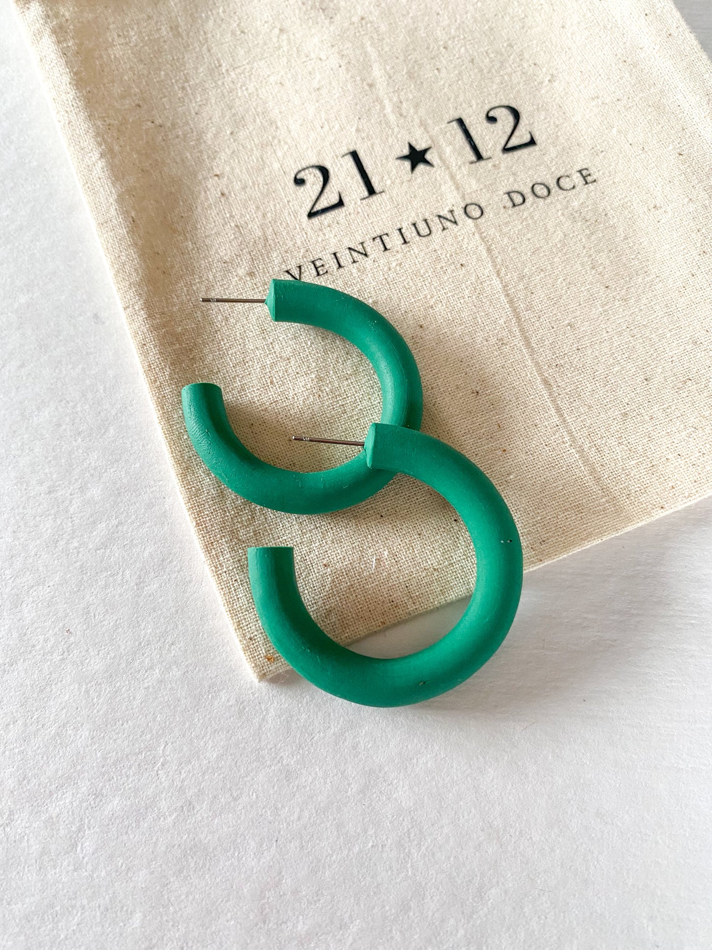 Aros Argollas Labe Verde