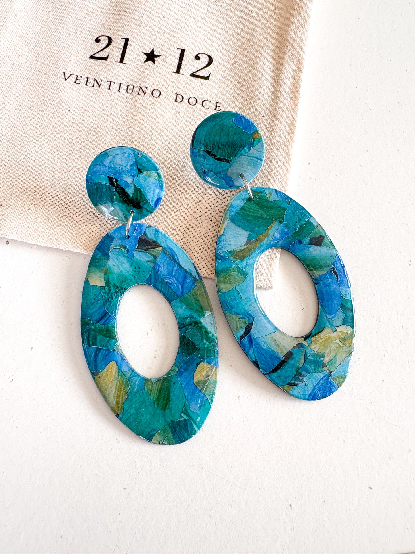 Aros Mere Azul/ Verde