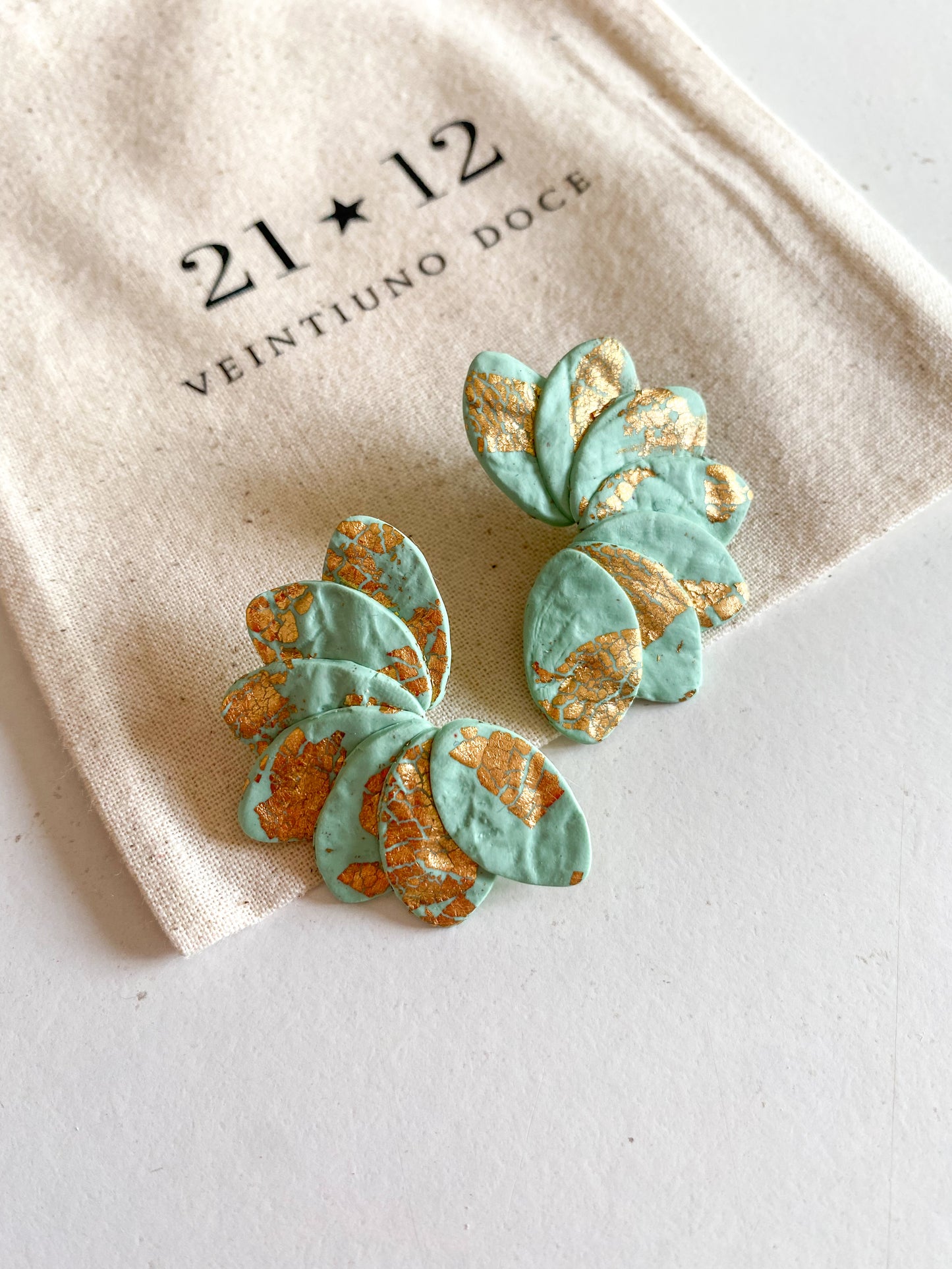 Aros Josefa Turquesa / Dorado