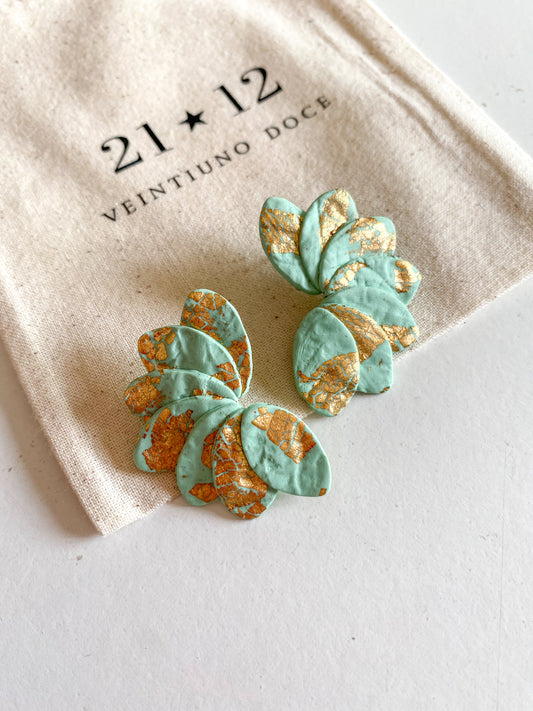 Aros Josefa Turquesa / Dorado