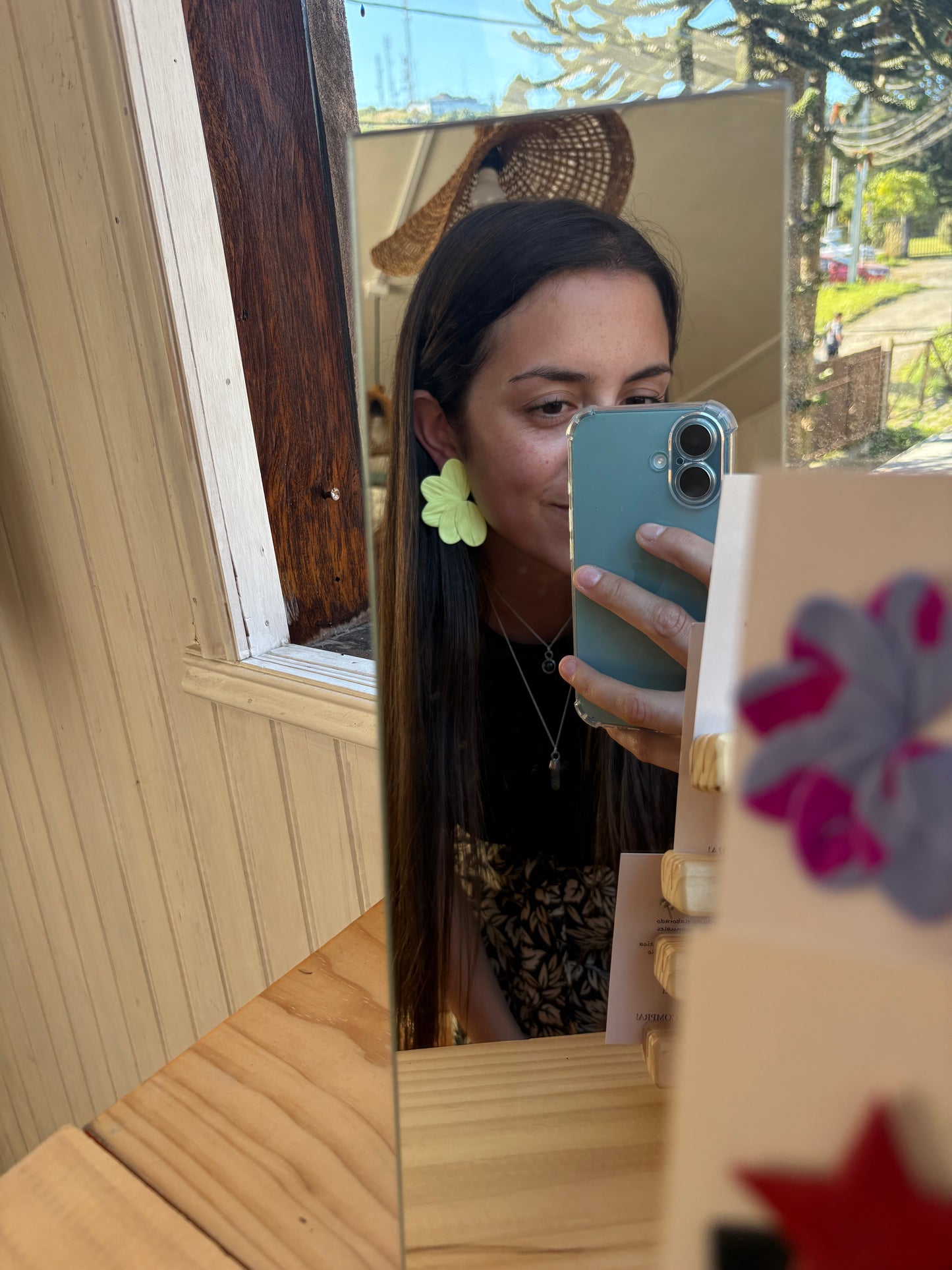 Aros Paula Amarillo Pastel