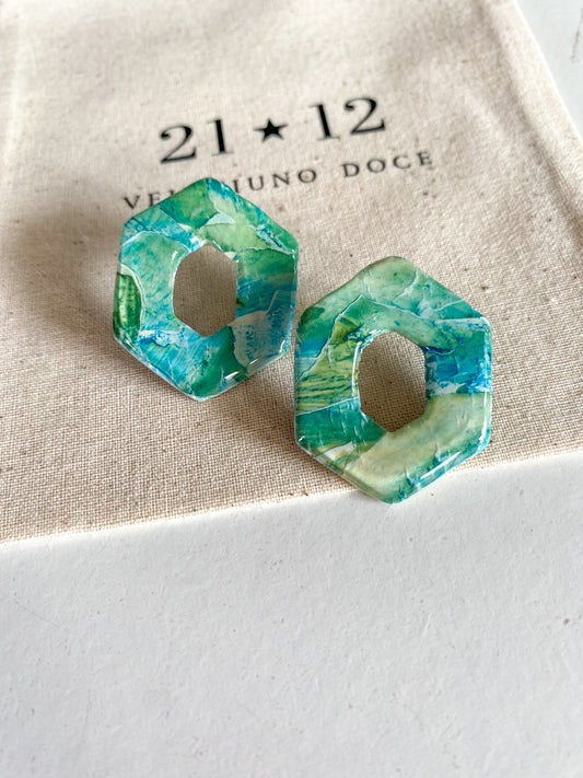 Aros Hexagono Verde