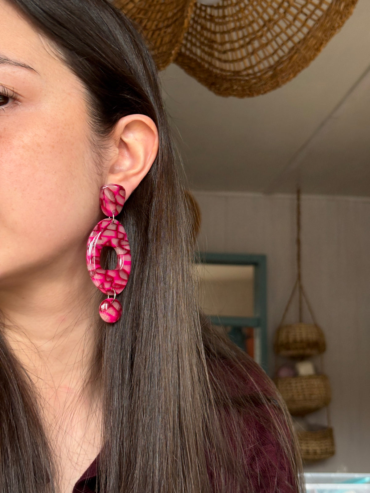 Aros Pula Fucsia