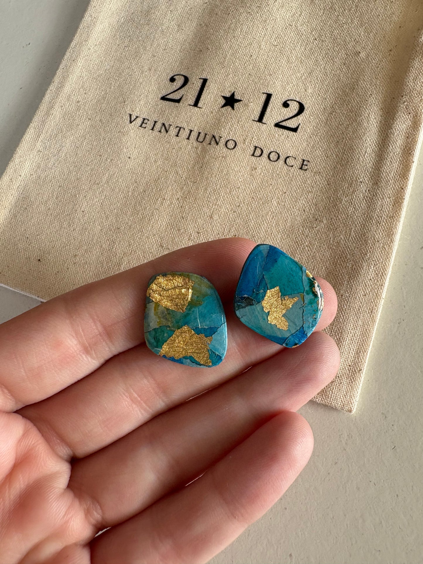 Aros Brela Azul / Verde