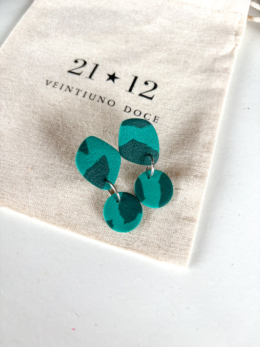 Aros Nin Turquesa / Verde