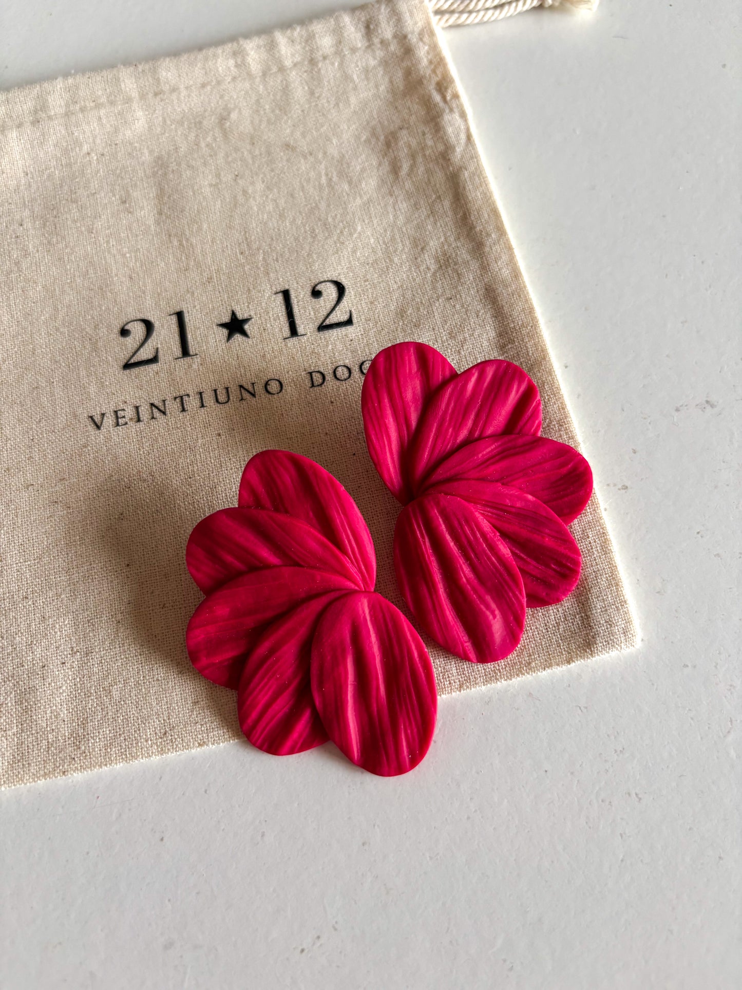 Aros Paula Fucsia Oscuro
