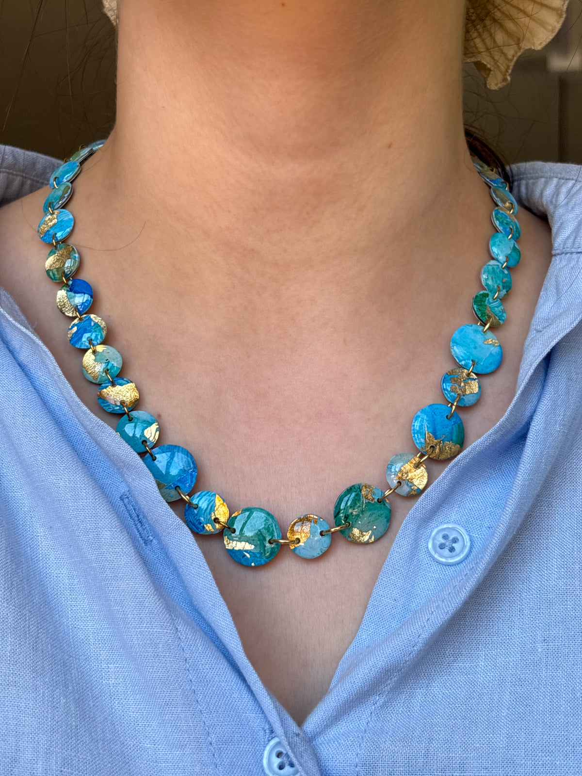 Collar Geo Azul